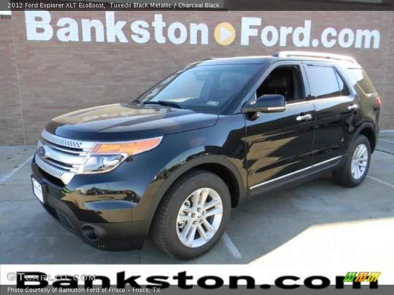 Tuxedo Black Metallic / Charcoal Black 2012 Ford Explorer XLT EcoBoost