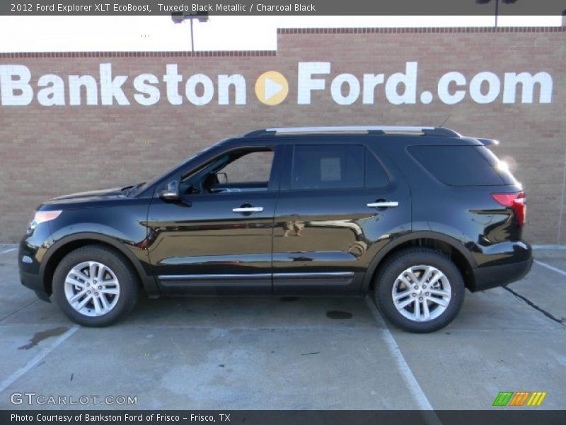 Tuxedo Black Metallic / Charcoal Black 2012 Ford Explorer XLT EcoBoost