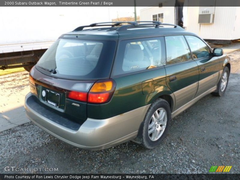 Timberline Green Pearl / Beige 2000 Subaru Outback Wagon