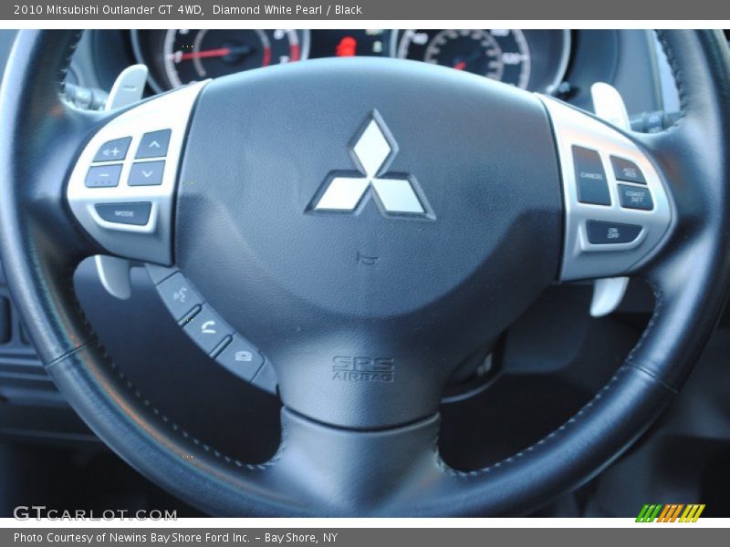 Diamond White Pearl / Black 2010 Mitsubishi Outlander GT 4WD