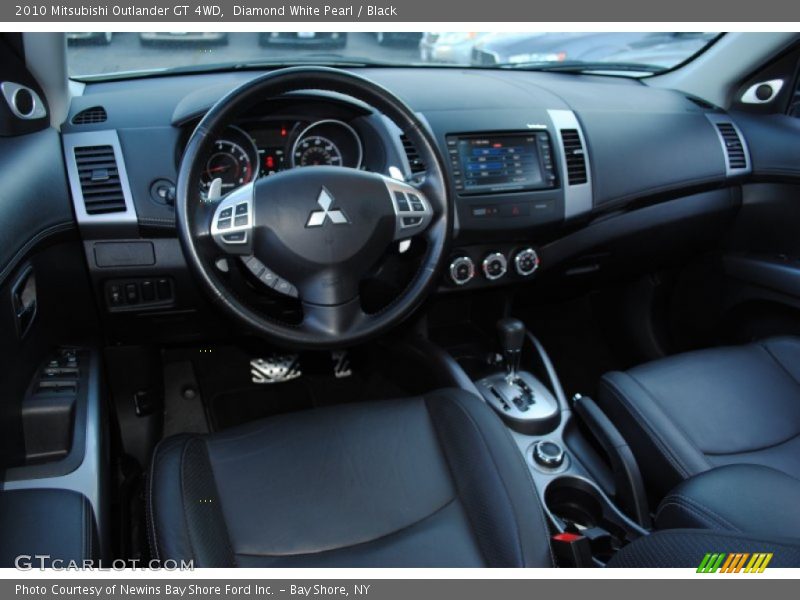 Diamond White Pearl / Black 2010 Mitsubishi Outlander GT 4WD