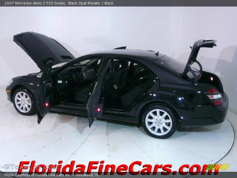 Black Opal Metallic / Black 2007 Mercedes-Benz S 550 Sedan