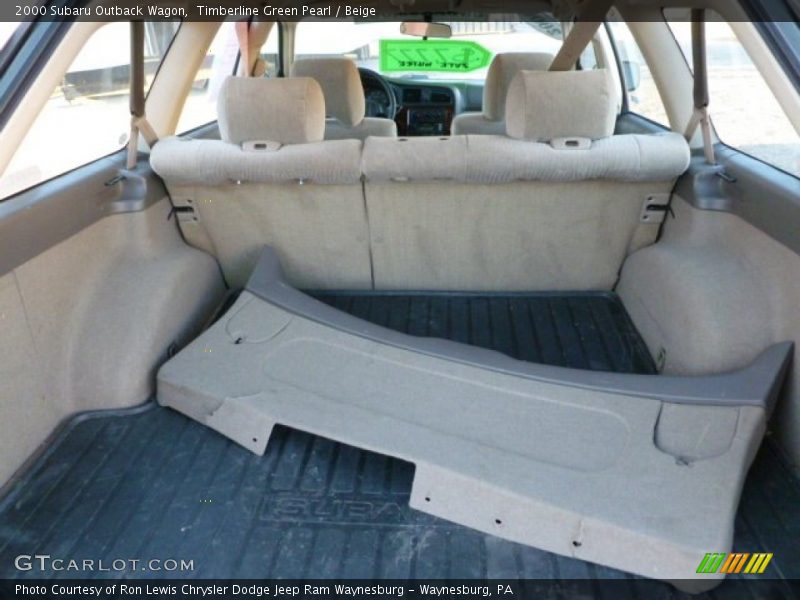 Timberline Green Pearl / Beige 2000 Subaru Outback Wagon
