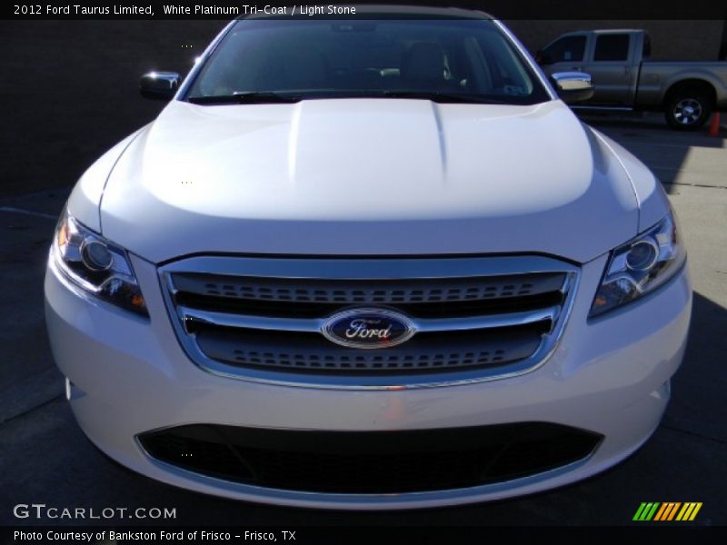 White Platinum Tri-Coat / Light Stone 2012 Ford Taurus Limited