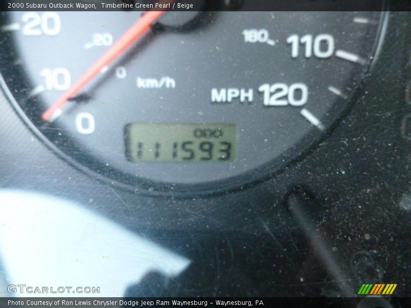 Timberline Green Pearl / Beige 2000 Subaru Outback Wagon