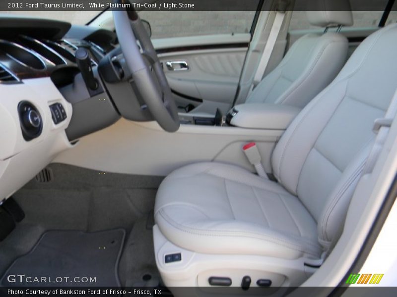 White Platinum Tri-Coat / Light Stone 2012 Ford Taurus Limited