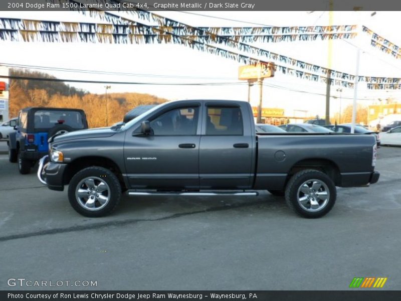 Graphite Metallic / Dark Slate Gray 2004 Dodge Ram 1500 Laramie Quad Cab 4x4