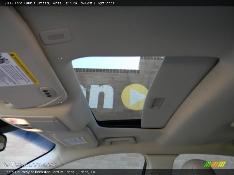 White Platinum Tri-Coat / Light Stone 2012 Ford Taurus Limited