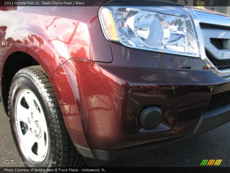 Dark Cherry Pearl / Black 2011 Honda Pilot LX