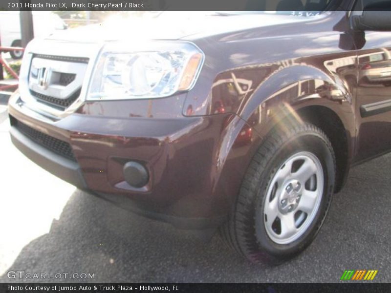 Dark Cherry Pearl / Black 2011 Honda Pilot LX