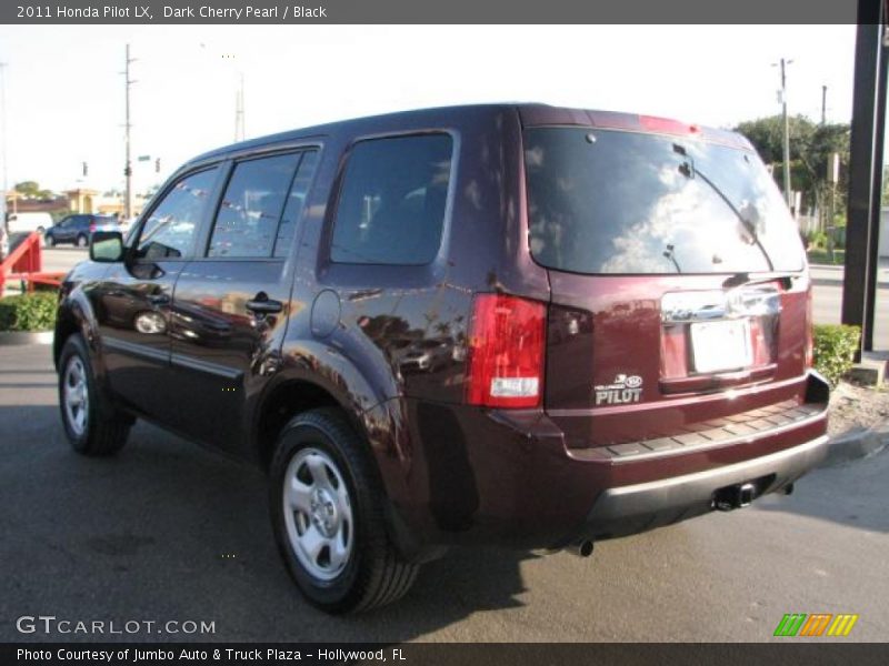 Dark Cherry Pearl / Black 2011 Honda Pilot LX
