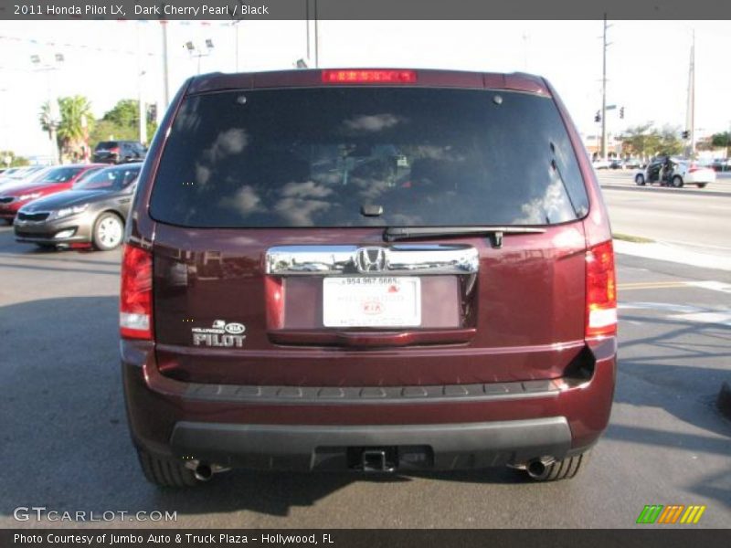 Dark Cherry Pearl / Black 2011 Honda Pilot LX