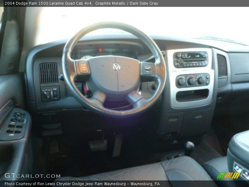 Graphite Metallic / Dark Slate Gray 2004 Dodge Ram 1500 Laramie Quad Cab 4x4