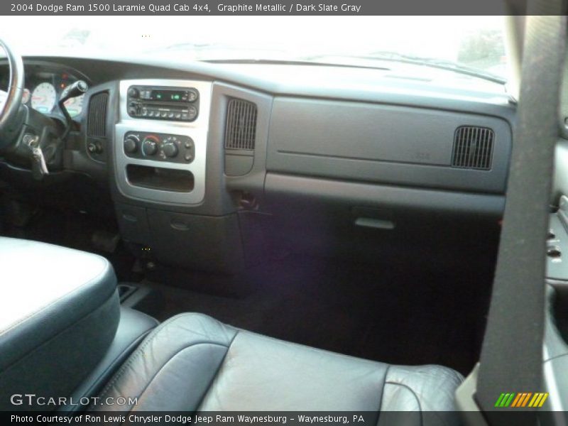 Graphite Metallic / Dark Slate Gray 2004 Dodge Ram 1500 Laramie Quad Cab 4x4