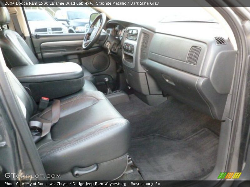 Graphite Metallic / Dark Slate Gray 2004 Dodge Ram 1500 Laramie Quad Cab 4x4