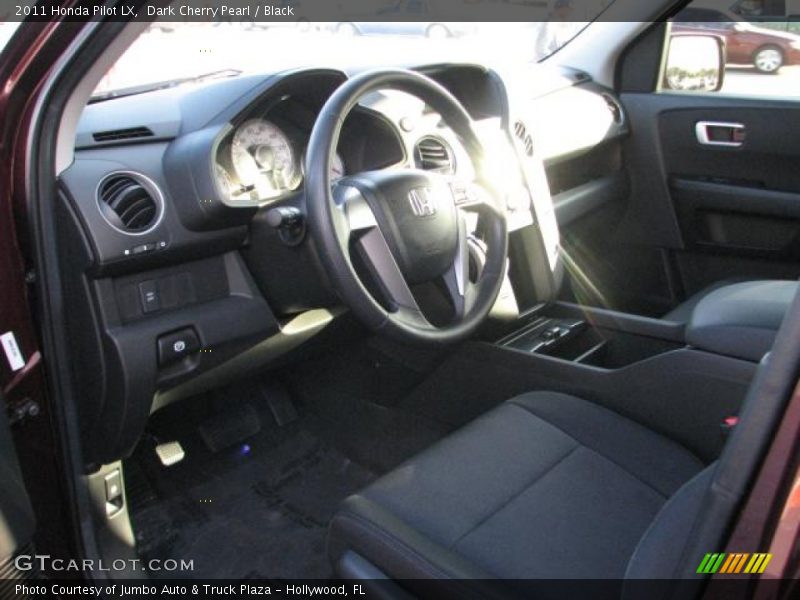 Dark Cherry Pearl / Black 2011 Honda Pilot LX