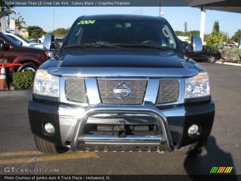 Galaxy Black / Graphite/Titanium 2004 Nissan Titan LE Crew Cab 4x4