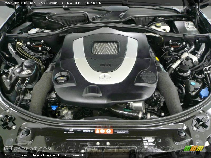 Black Opal Metallic / Black 2007 Mercedes-Benz S 550 Sedan