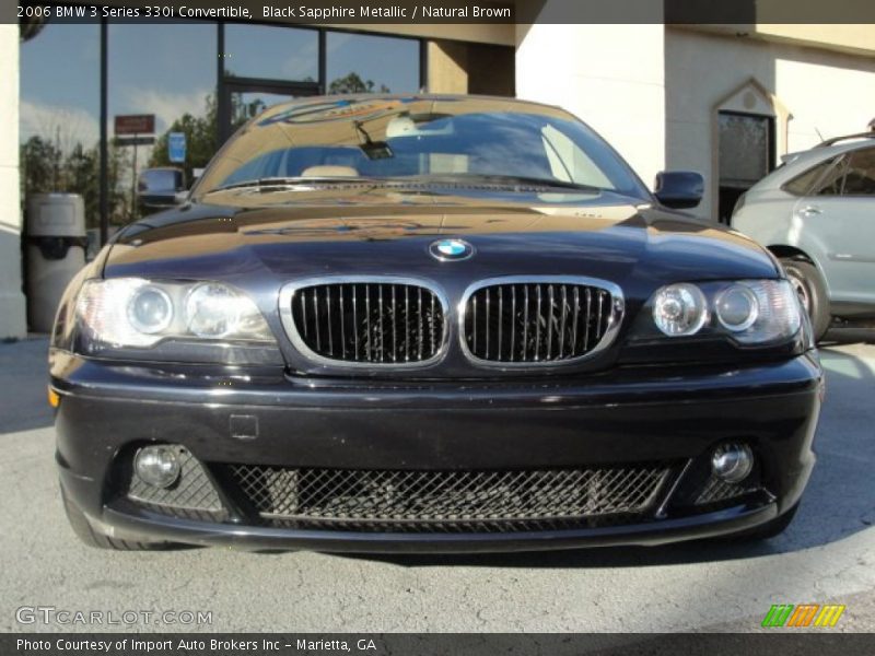Black Sapphire Metallic / Natural Brown 2006 BMW 3 Series 330i Convertible