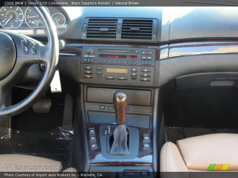 Black Sapphire Metallic / Natural Brown 2006 BMW 3 Series 330i Convertible