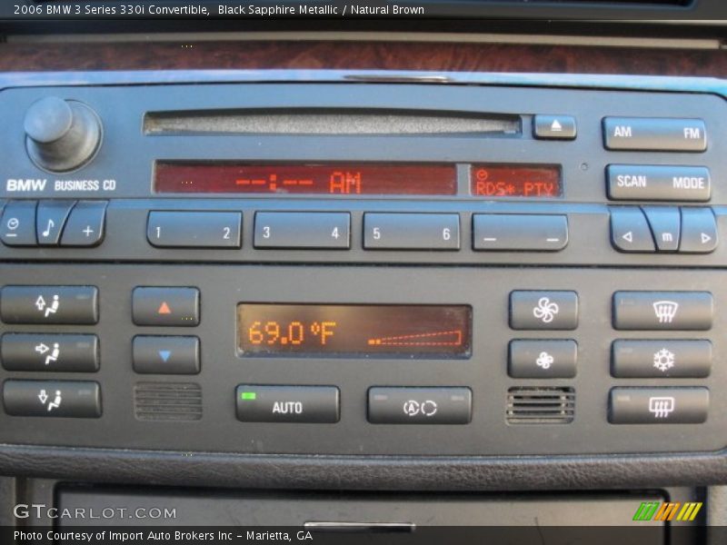 Black Sapphire Metallic / Natural Brown 2006 BMW 3 Series 330i Convertible