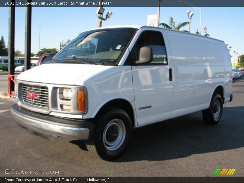 Summit White / Pewter 2001 GMC Savana Van 3500 Cargo