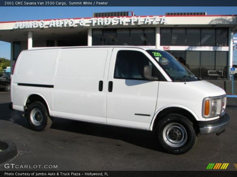 Summit White / Pewter 2001 GMC Savana Van 3500 Cargo