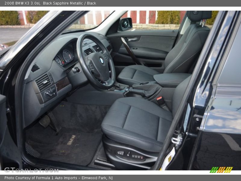 Black Sapphire Metallic / Black 2008 BMW X3 3.0si