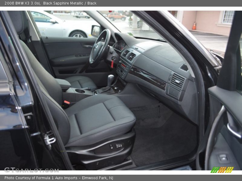 Black Sapphire Metallic / Black 2008 BMW X3 3.0si