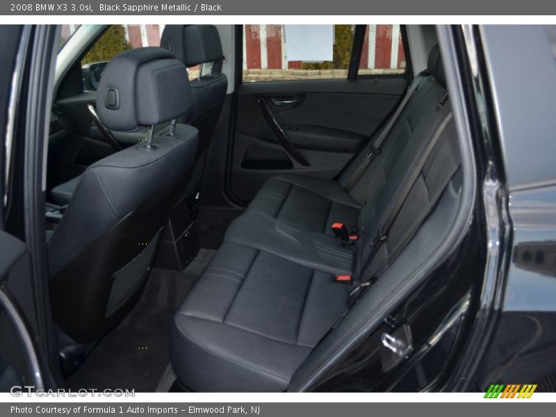 Black Sapphire Metallic / Black 2008 BMW X3 3.0si