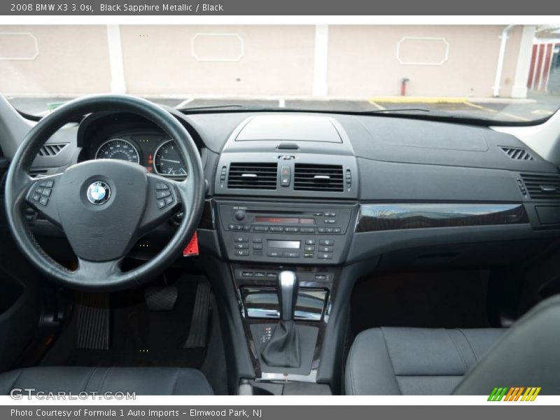 Black Sapphire Metallic / Black 2008 BMW X3 3.0si