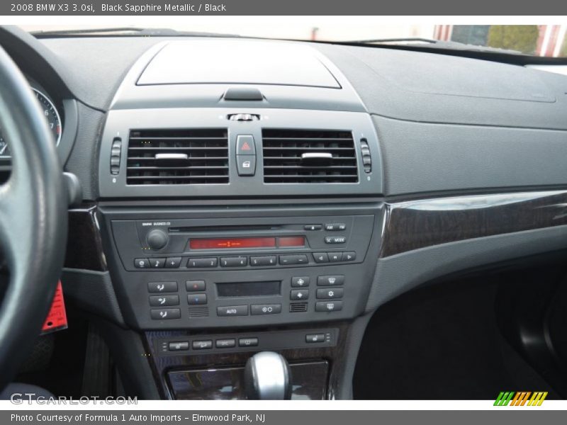 Black Sapphire Metallic / Black 2008 BMW X3 3.0si