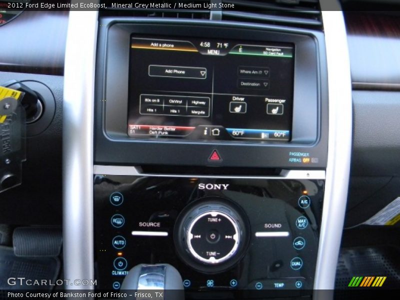 Mineral Grey Metallic / Medium Light Stone 2012 Ford Edge Limited EcoBoost