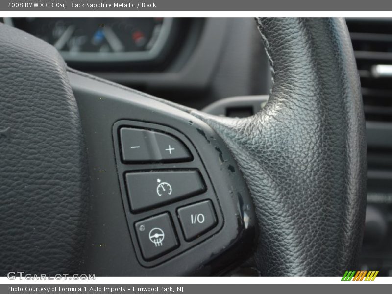 Black Sapphire Metallic / Black 2008 BMW X3 3.0si