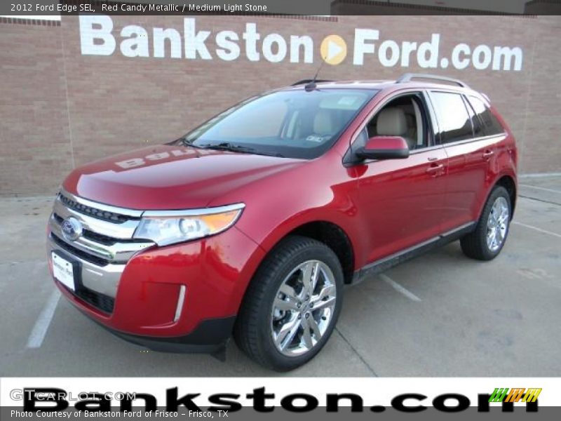 Red Candy Metallic / Medium Light Stone 2012 Ford Edge SEL