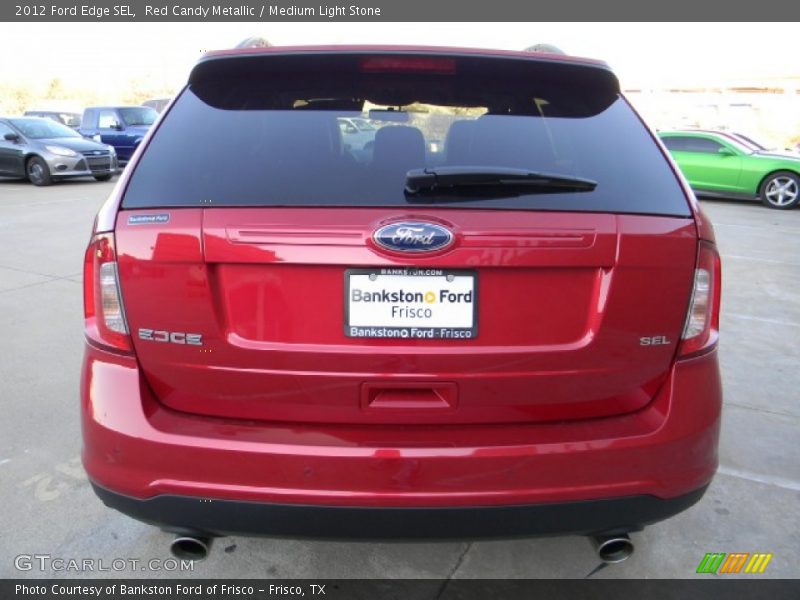 Red Candy Metallic / Medium Light Stone 2012 Ford Edge SEL