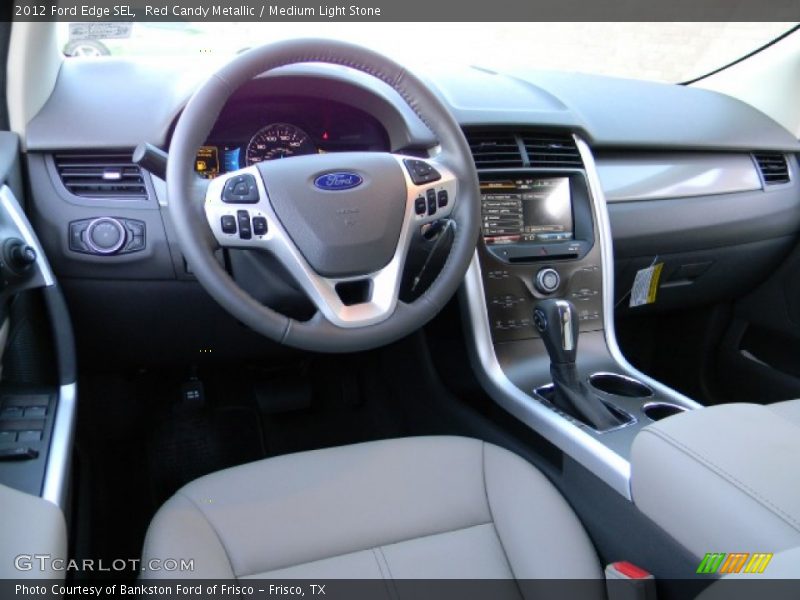 Red Candy Metallic / Medium Light Stone 2012 Ford Edge SEL