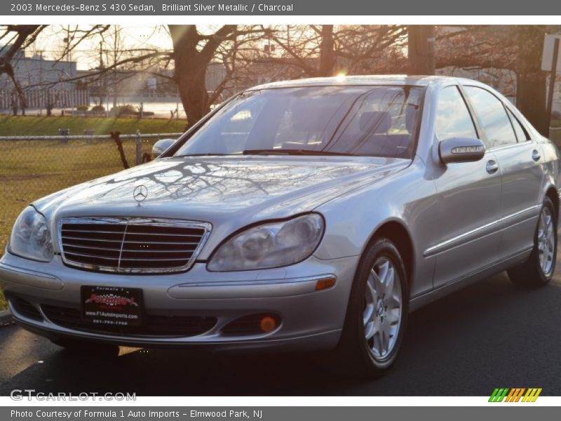 Brilliant Silver Metallic / Charcoal 2003 Mercedes-Benz S 430 Sedan