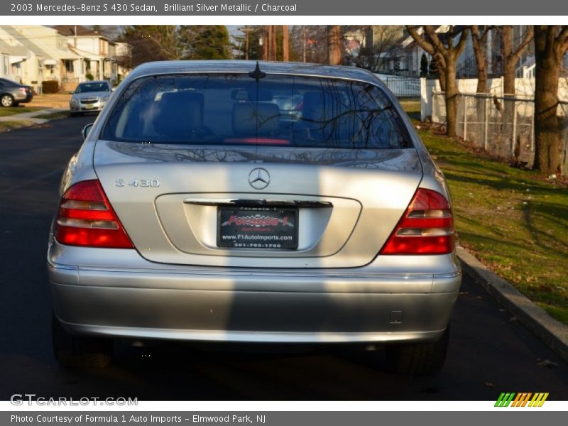 Brilliant Silver Metallic / Charcoal 2003 Mercedes-Benz S 430 Sedan