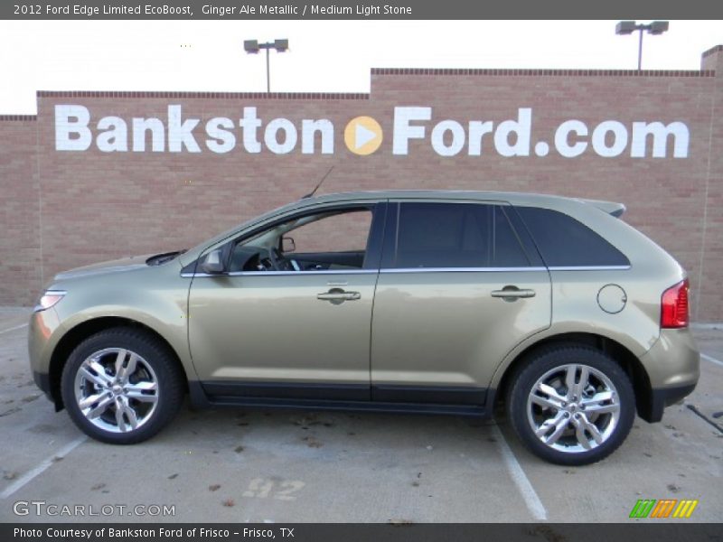 Ginger Ale Metallic / Medium Light Stone 2012 Ford Edge Limited EcoBoost
