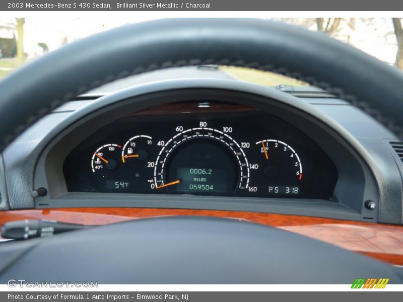 Brilliant Silver Metallic / Charcoal 2003 Mercedes-Benz S 430 Sedan
