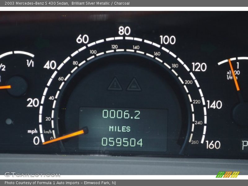 Brilliant Silver Metallic / Charcoal 2003 Mercedes-Benz S 430 Sedan