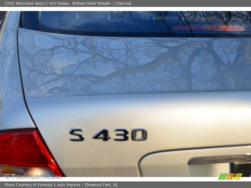 Brilliant Silver Metallic / Charcoal 2003 Mercedes-Benz S 430 Sedan