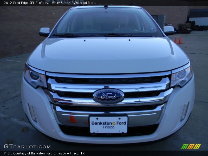 White Suede / Charcoal Black 2012 Ford Edge SEL EcoBoost