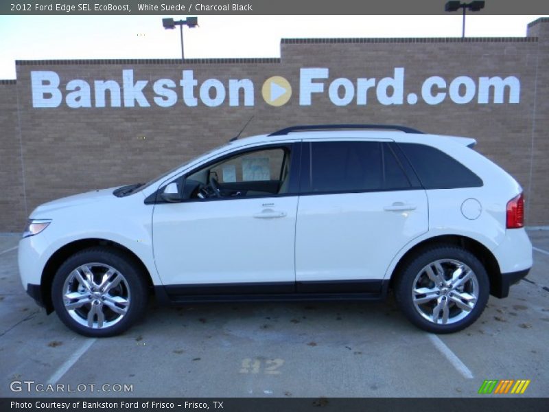 White Suede / Charcoal Black 2012 Ford Edge SEL EcoBoost