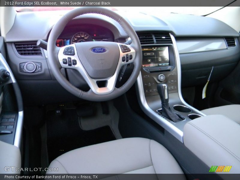 White Suede / Charcoal Black 2012 Ford Edge SEL EcoBoost