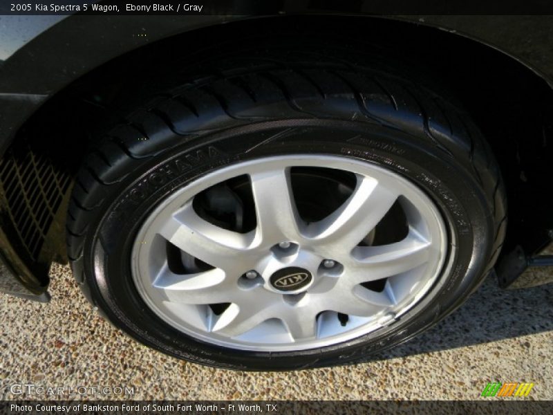 Ebony Black / Gray 2005 Kia Spectra 5 Wagon