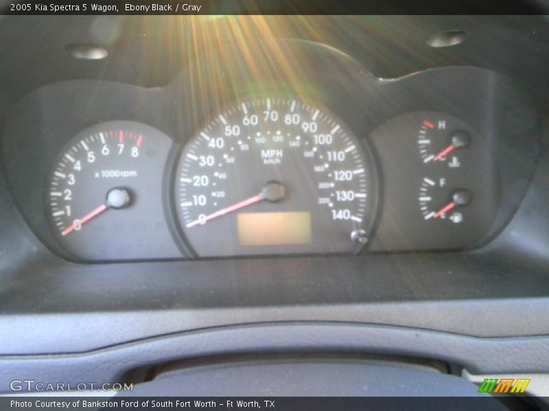 Ebony Black / Gray 2005 Kia Spectra 5 Wagon
