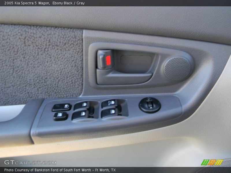 Ebony Black / Gray 2005 Kia Spectra 5 Wagon