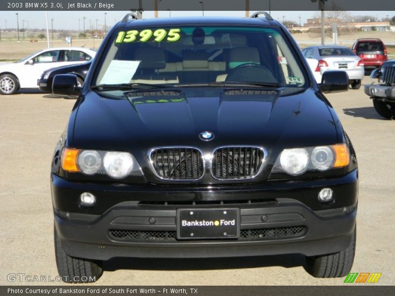 Jet Black / Beige 2003 BMW X5 3.0i